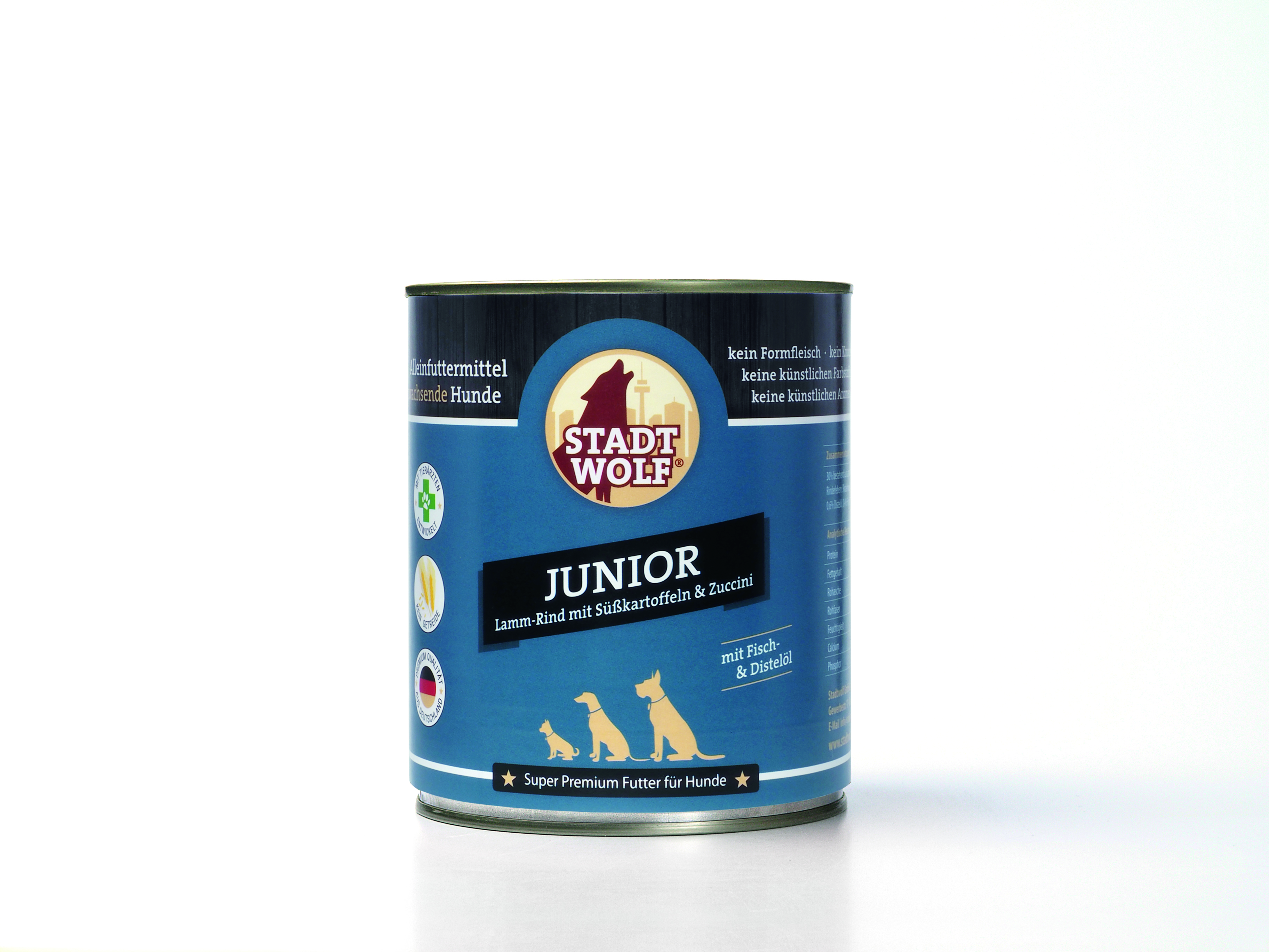 Junior mit Lamm, Rind, Süßkartoffel & hochwertigen Ölen