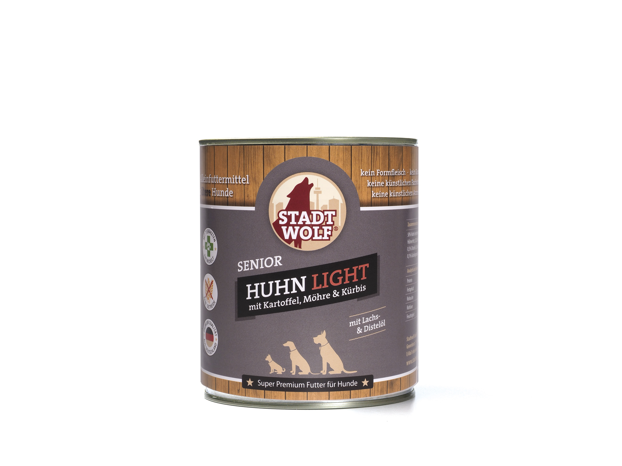 Senior Huhn Light mit Kartoffel, Möhre und Kürbis